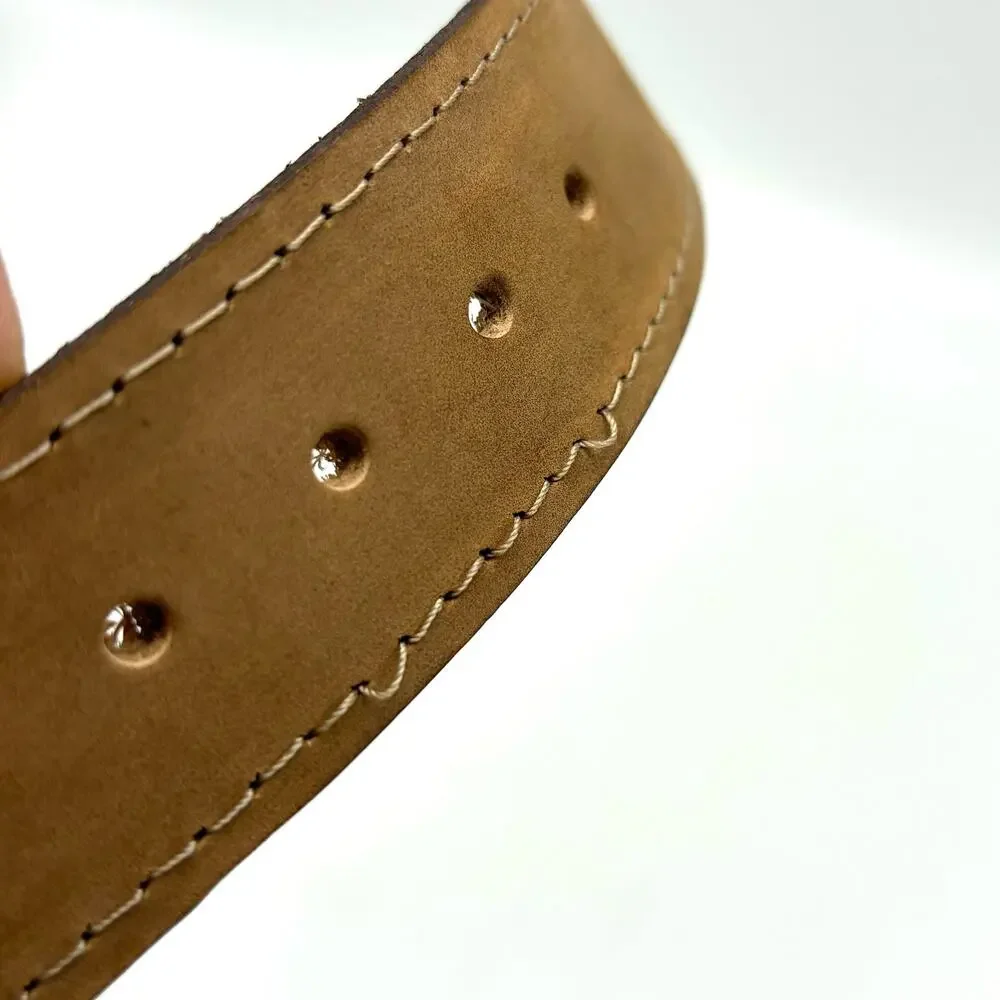 Cabelas Guide Gear Heavy Duty Western Belt 44 Brown Top Grain Leather Cowboy USA